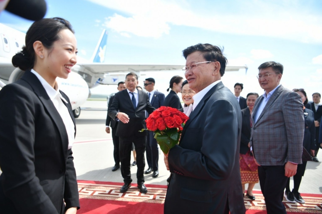 PRESIDENT OF THE LAO PEOPLE'S DEMOCRATIC REPUBLIC MR. THONGLOUN ...